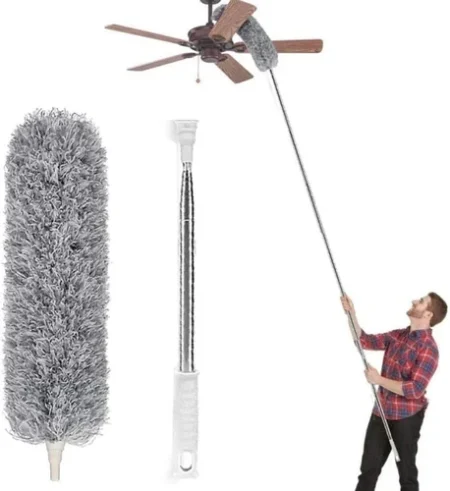 Microfiber Grey Fan Duster